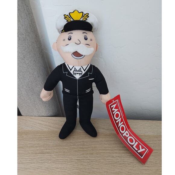 Hasbro Other - Mr Monopoly Man Board Game Uncle Pennybags Plush Toy Doll Black Suit Hasbro 2002